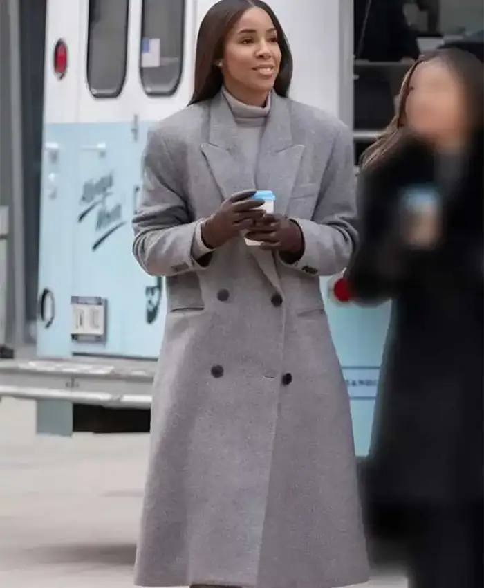Relationship Goals Kelly Rowland Grey Coat