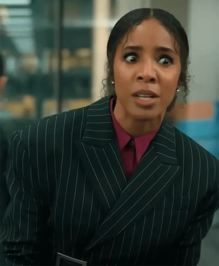Relationship Goals Kelly Rowland Pinstripe Blazer For Sale