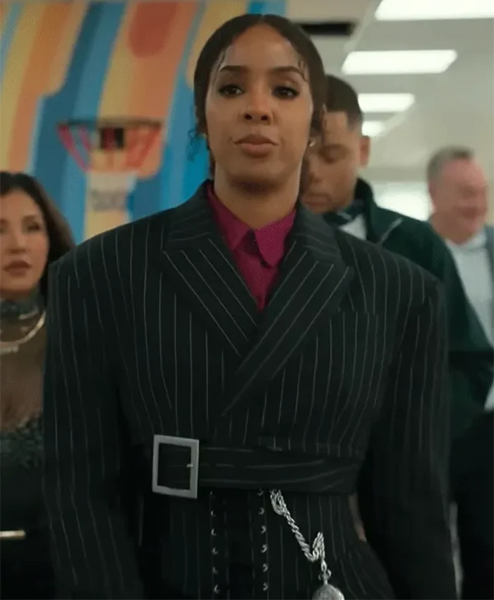 Relationship Goals Kelly Rowland Pinstripe Blazer