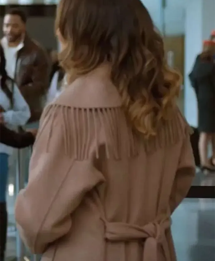 Relationship Goals Robin Thede Brown Fringe Coat For Sale