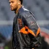 Roschon Johnson Wild Card Playoffs Chicago Bears Leather Jacket