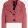 Rose McIver Ghosts S05 Pink Wool Jacket Front