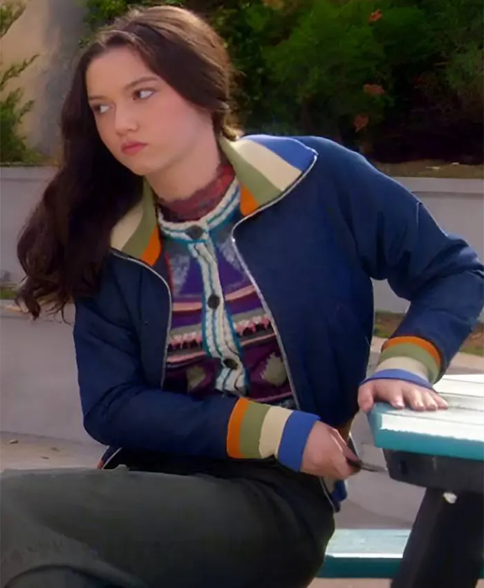 Ru­by Mari­no Elec­tric Bloom S01 Den­im Zip Up Jack­et