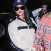 Saturday Night Live S51 Rihanna Cream and Navy Blue Track Jacket