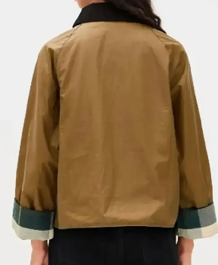 School Spirits S03 Peyton List Waxed Jacket Back