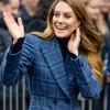 Scotland Visit Kate Middleton Checked Coat