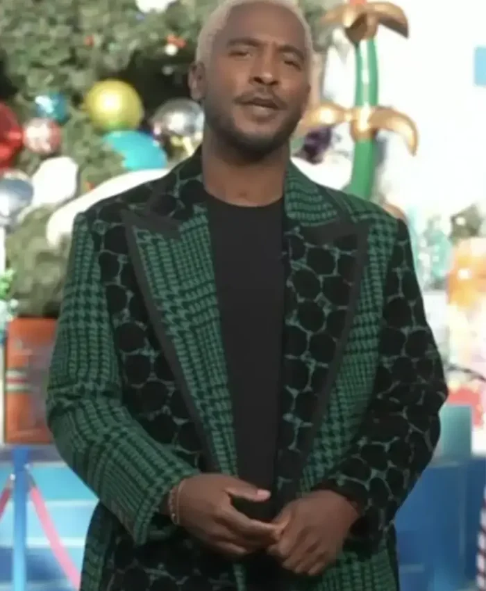 Scott Evans Access Hollywood Two-Tone Coat