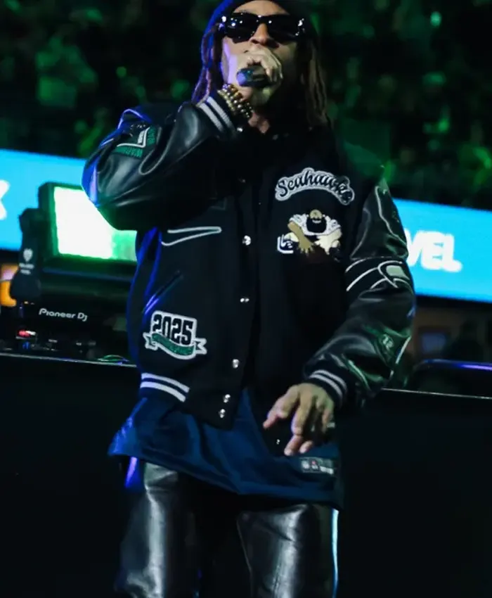 Seattle Seahawks Lil Jon Full-Snap Wool Letterman Jacket - 10$ off