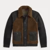 Sherpa Fleece Paneled Canvas Jacket