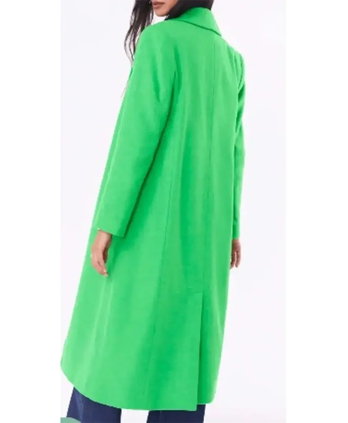 Shop Clara Lioe Run Away Green Coat