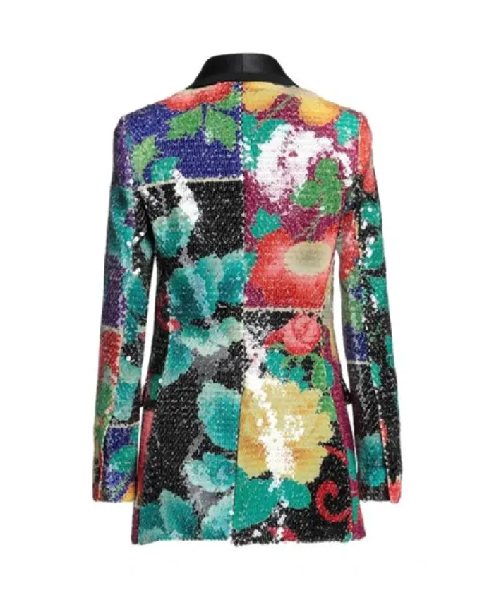 Shop Haley Lu Richardson Ponies S01 Floral Sequin Blazer