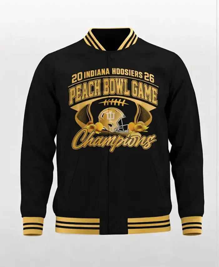 Shop Indiana Hoosiers Peach Bowl Champions 2026 Jacket