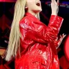 Shop Jingle Ball Sabrina Carpenter Red Leather Blazer