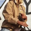 Shop Kelly Reilly Yellowstone Brown Fur Collar Hooded Jacket