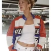Shop Lauren Kyle McDavid Racing Leather Jacket