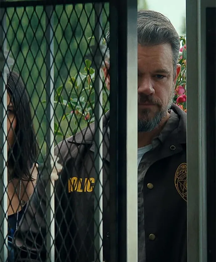 Shop Matt Damon The RIP Police Jacket