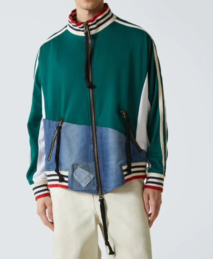 Shop Now Shrinking S03 Christa Miller Denim Track Jacket