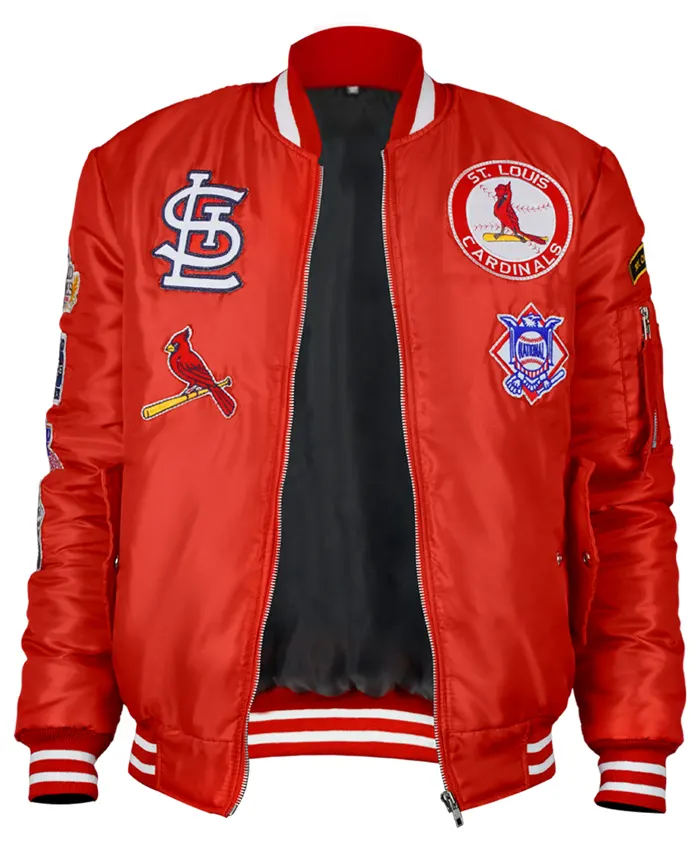 Shop St. Louis Cardinals Bomber MA-1 red Jacket