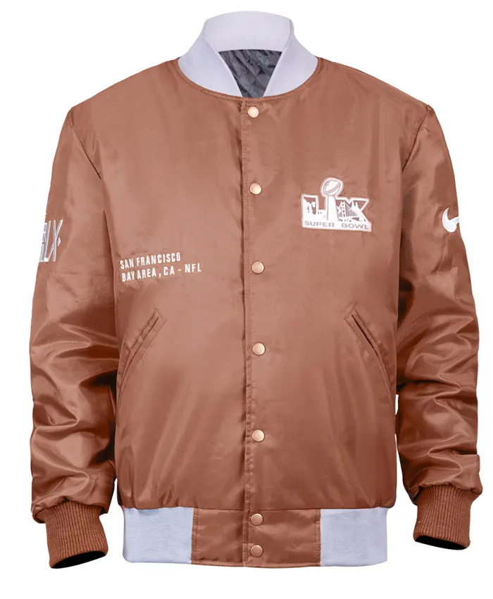 Shop Super Bowl LX Nike Legacy Full-Snap Brown Jacket