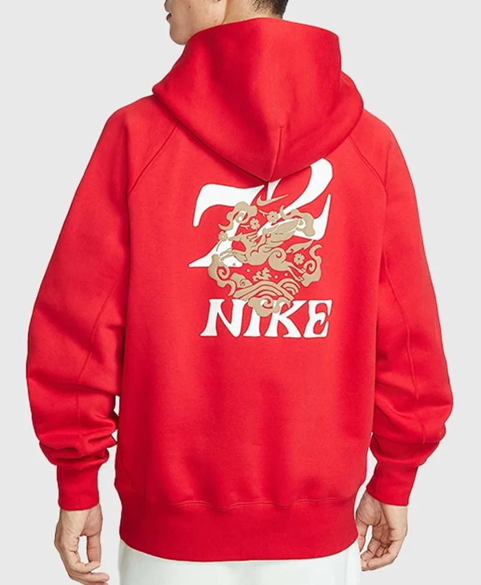 Sportswear Year of the Horse Red Hoodie For Sale