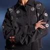 Star Wars Darth Vader Rhinestone Black Denim Jacket