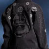 Star Wars Darth Vader Rhinestone Black Denim Jacket Back