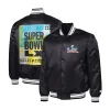 Starter Super Bowl LX Satin Full-Snap Varsity Jacket For Sale