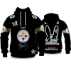 Steelers Bad Bunny Bowl LX Black Hoodie