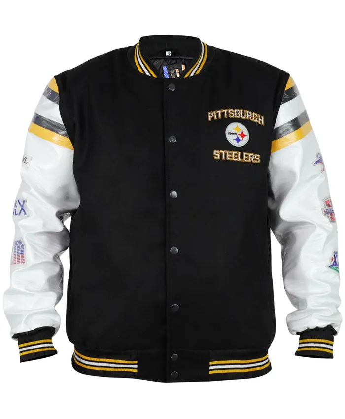 Steelers Super Bowl Varsity Jacket-Shop NOw