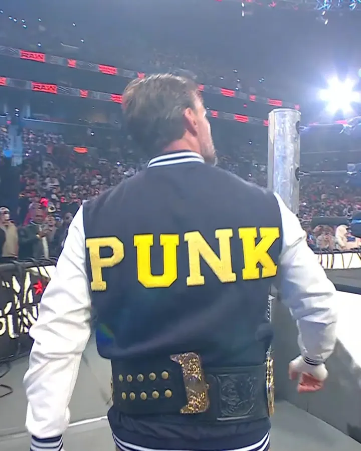 Steiner Bros CM Punk Varsity Jacket Back