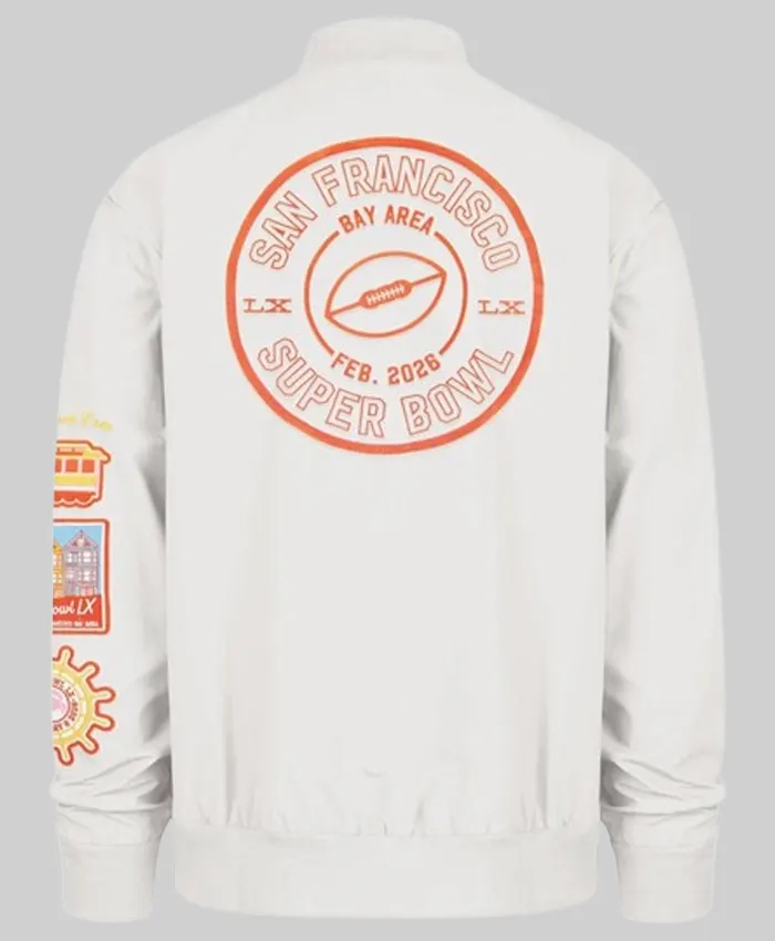 Stoney Clover Lane 2026 Super Bowl LX ’47 Twill Bomber Jacket For Men