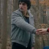 Stranger Things S05 Finn Wolfhard Grey Jacket
