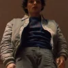 Stranger Things S05 Finn Wolfhard Grey Jacket For Sale