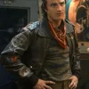 Stranger Things S05 Steve Harrington Brown Leather Jacket