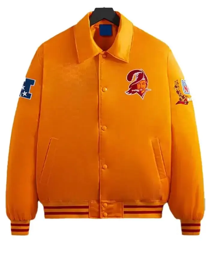 Strosin Tampa Bay Buccaneers Orange Varsity Jacket