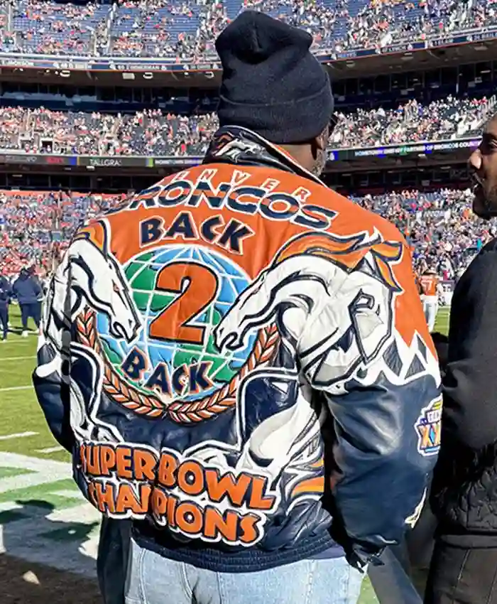 Super Bowl Champions Back 2 Back Denver Broncos Shannon Sharp Jacket