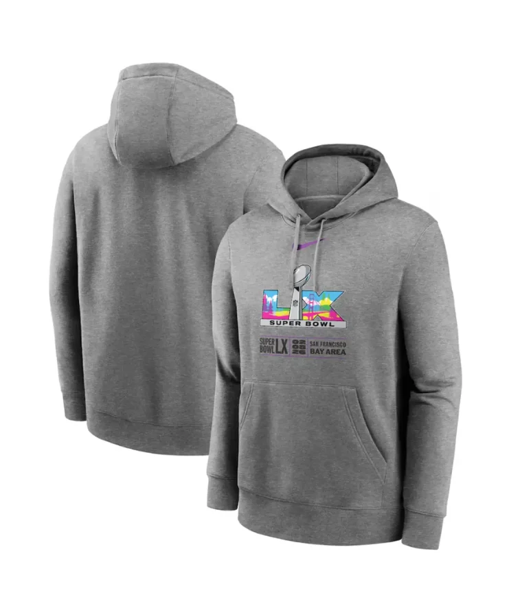 Super Bowl LX Grey Hoodie
