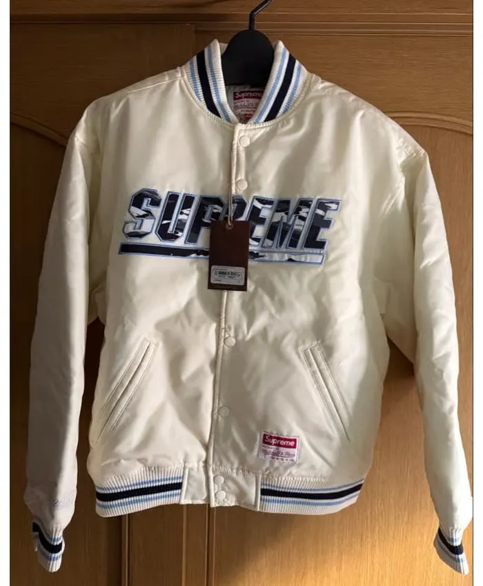 Supreme 26 White Bomber Jacket