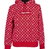 Supreme X Louis Vuitton Red Hoodie