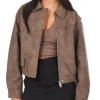 Susi Sunny Nights S01 Cropped Leather Jacket For Sale