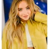 Tall Girl Sabrina Carpenter Leather Jacket-closeup
