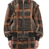 Tara Lipinski The Traitors US S04 Brown Plaid Jacket For Sale