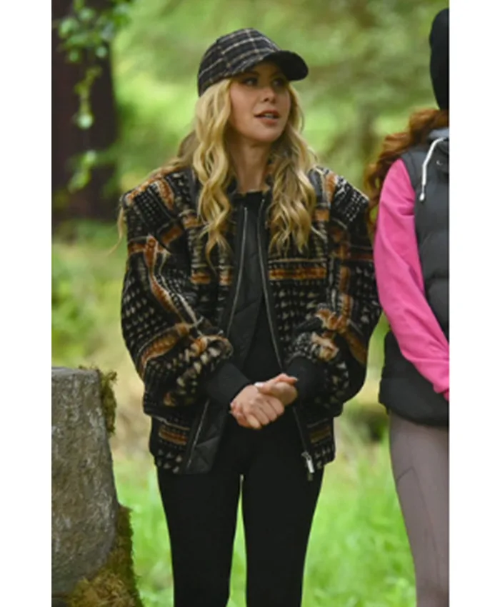 Tara Lipinski The Traitors US S04 Brown Plaid Jacket