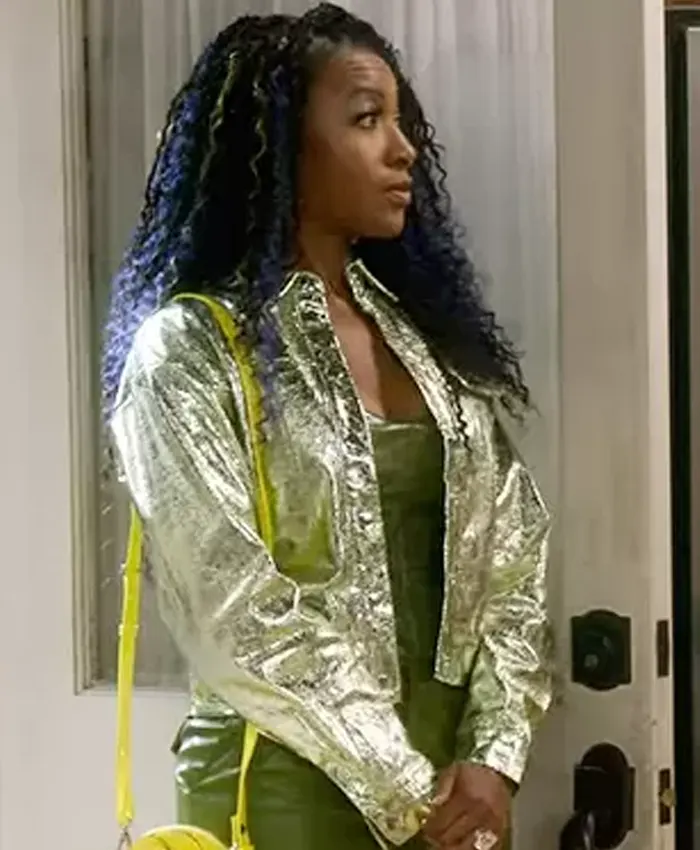 Tasha Metallic The Upshaws Leather Jacket