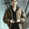 Taxi Driver S03 Lee Je-hoon Brown Bomber Jacket For Sale