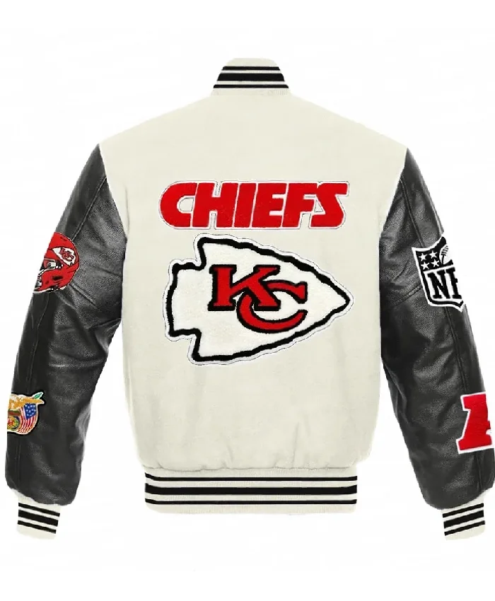 Taylor Swift Kansas City Chiefs Black and White Varsity Jacket For Sale- Get it now