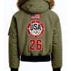 Team USA Olympic 2026 Green Hooded Jacket For Sale