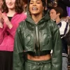 Teyana Taylor SNL S51 Green Cropped Jacket