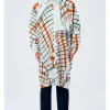 The Traitors US S04 White and Red Plaid Pleat Jacket Front