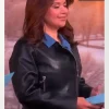 The View Ana Navarro Peplum Leather Jacket